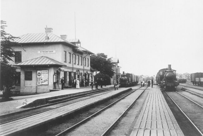 Strmtorps station och bangrd omkring 1910