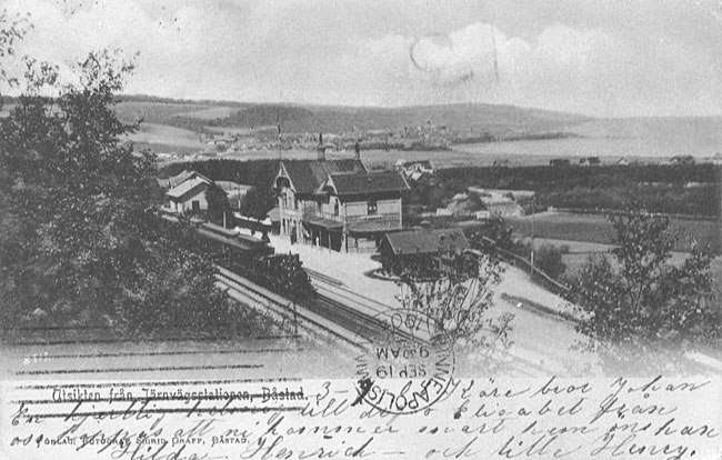 Bstad railway station year 1900