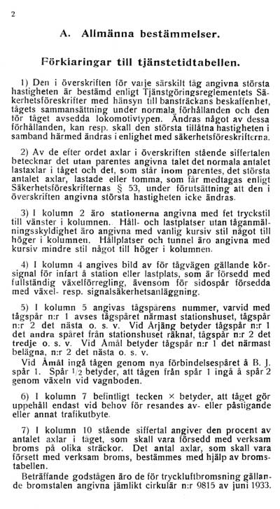 mJ Tjnstetidtabell gllande frn 1 november 1936