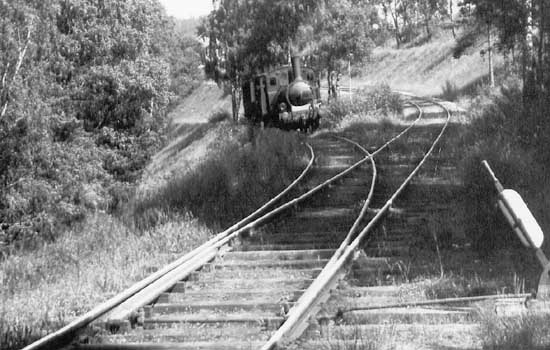 The branch line Ed - Le 3 kilometers. Engine No 1