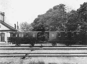 Two of NBJ oldest passeger cars in Nora year 1924