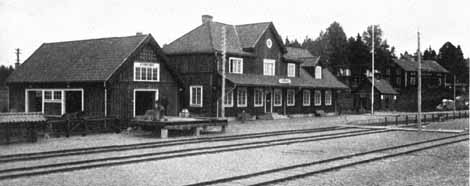 The new railway station at Storfors