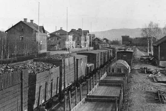 Ånge railway station year 1897