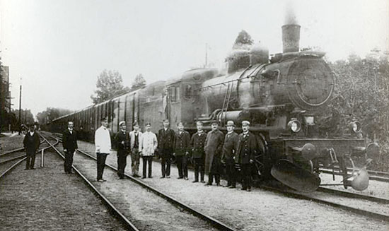 Engine E 1458 at Karlsborg year 1920