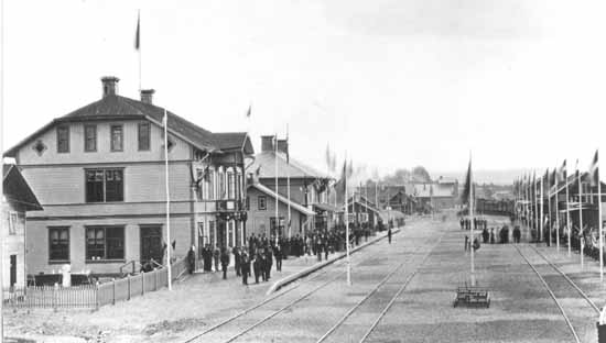 The station at Ljusdal year 1880