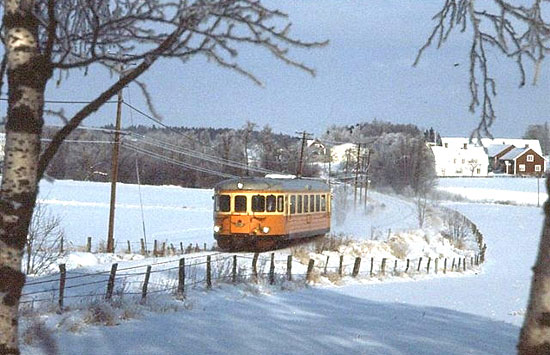 rsundsbro year 1878. Railcar bound for Uppsala