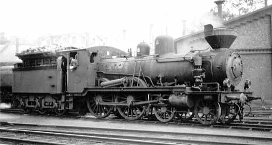 Sj engine class Cd 621 at Borås year 1947