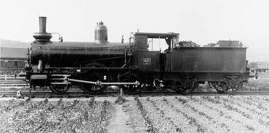 SJ engine class Db No. 401 in Sundsvall year  1900