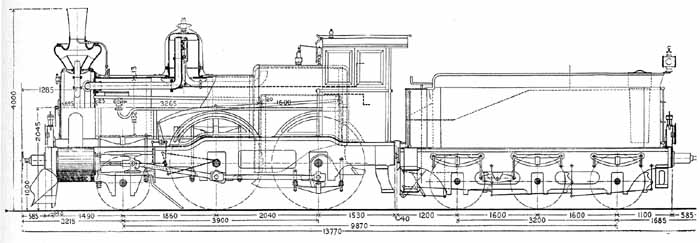 Ritning. Drawing Da engines