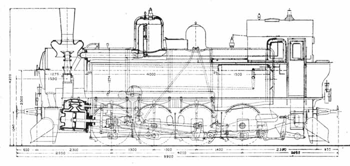 Drawing steamengine class N