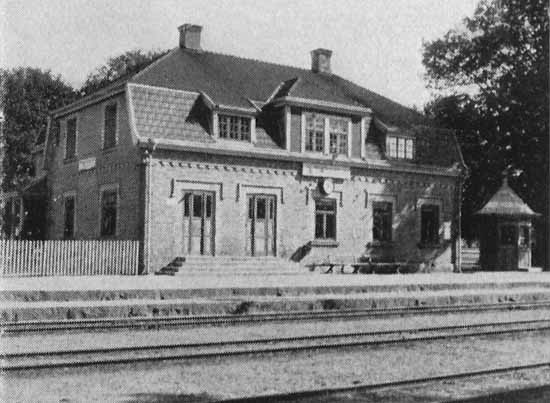 Tingsryds station. Föreningsstation med VTJ