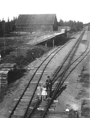 Svartbäcken. Bangården och kolhuset