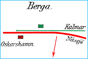 Drawing Berga. Jrnvgarnas inbrdes frhllande