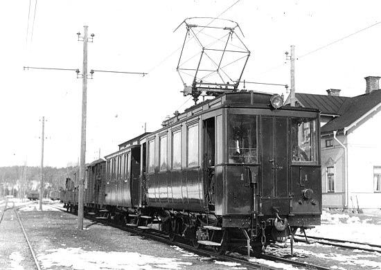 Motorvagn 1 "Ankan" i Borensberg 1907