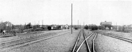 The yard at Ruda year 1925