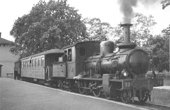 VGJ engine No 32 at Moholm  year 1948