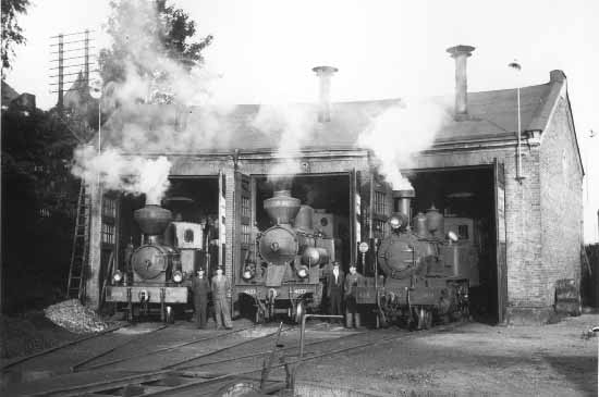 Lokstallet i Växjö 1946